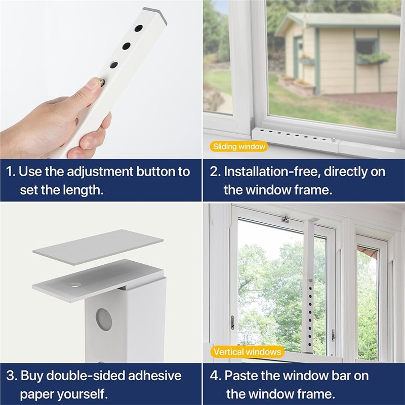 T19C 2Pcs Adjustable Window Lo - огляд і ціна Window Lock Bar