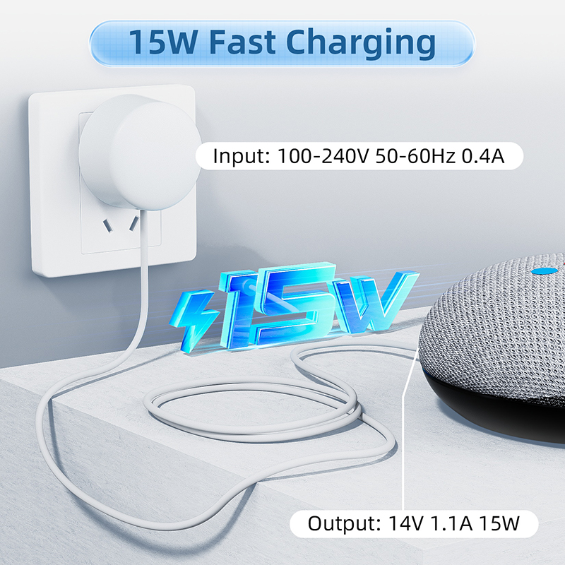 15W OEM Charger for Google Nes - огляд і ціна Google Speaker Nest Audio