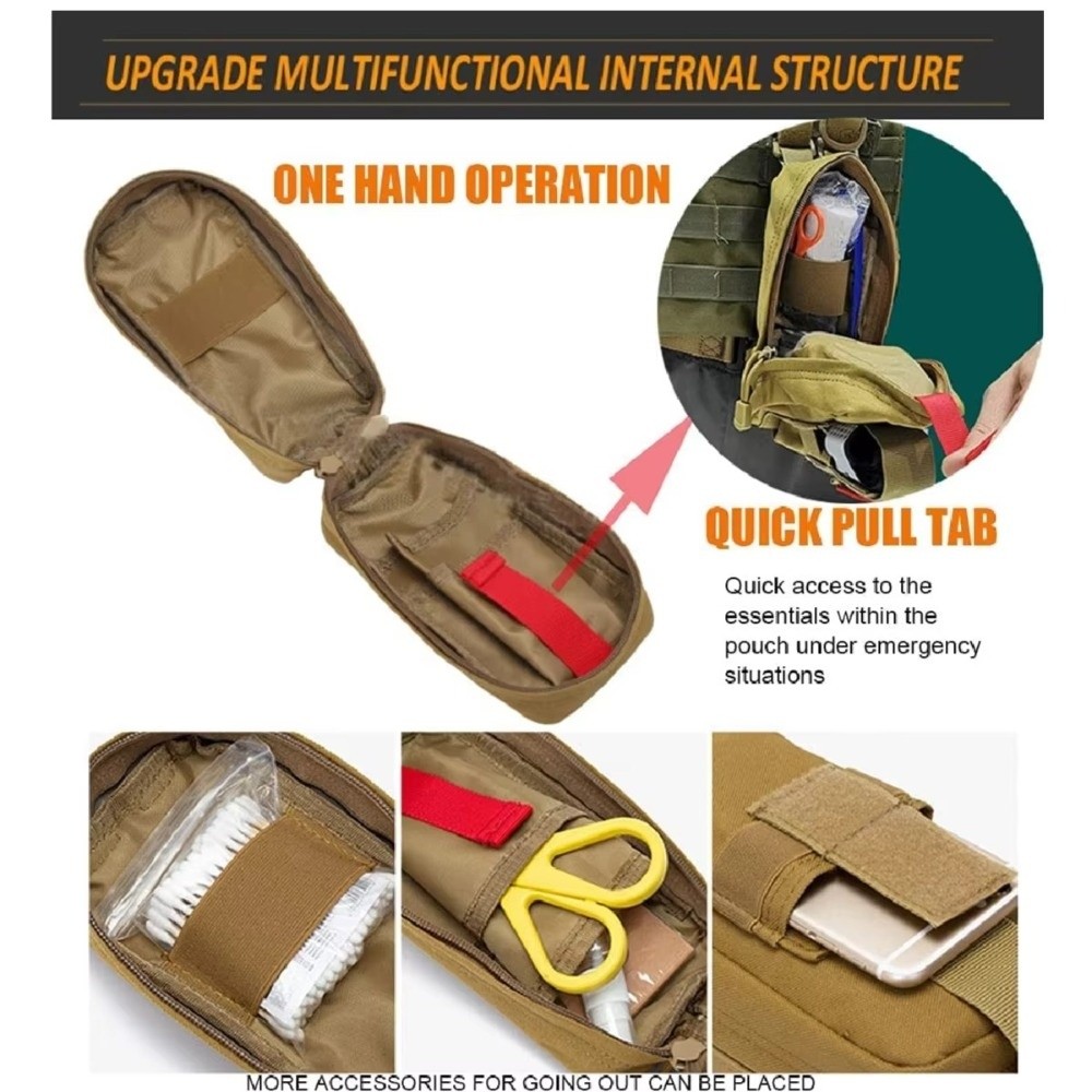 Portable First Aid Kit Drop Le - огляд і ціна First Aid Bag Kit