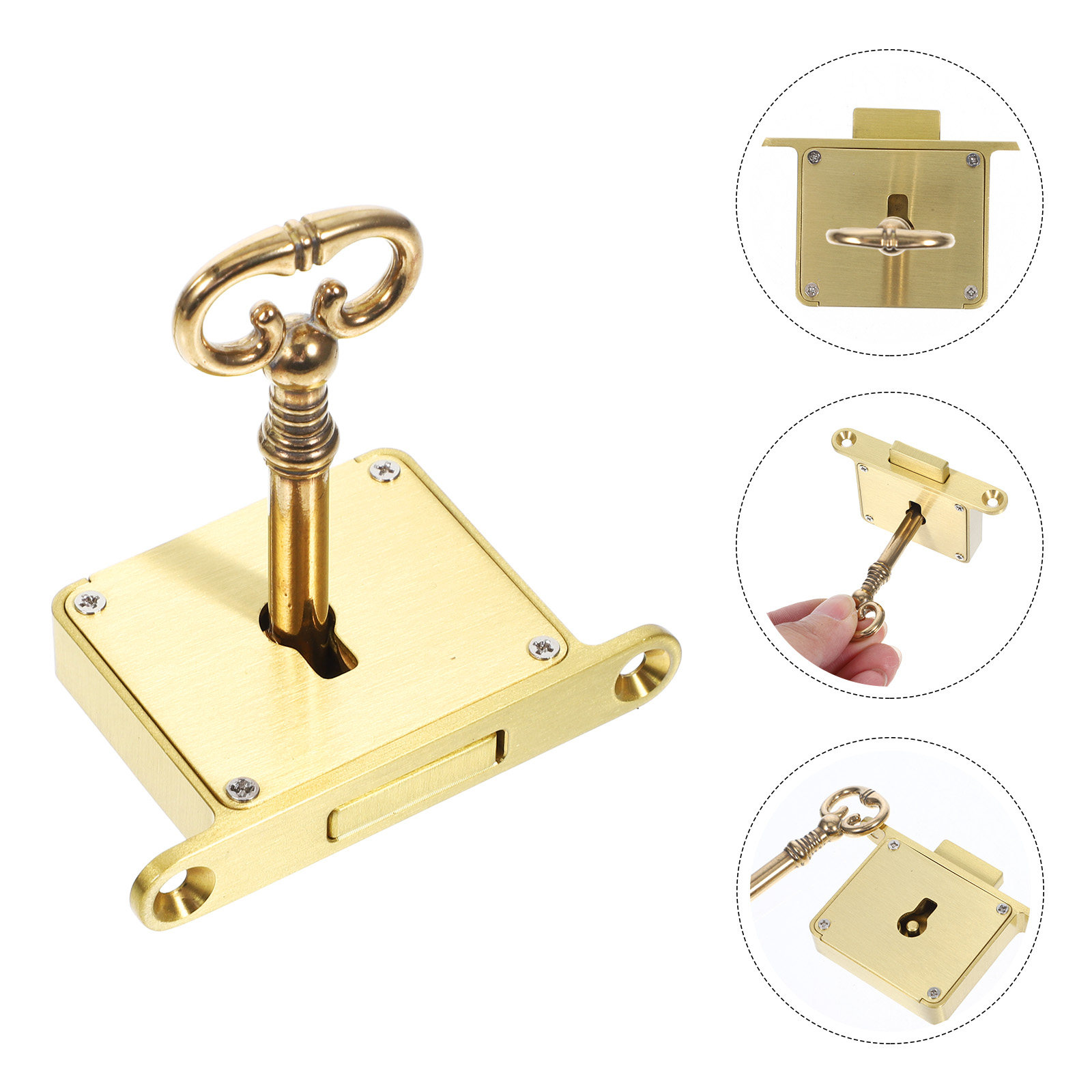 1Set Heavy Duty Brass Cabinet  - огляд і ціна Lockbox Key Secure