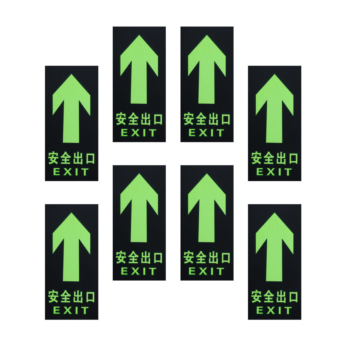8Pcs Safety Exit Sign Luminous - огляд і ціна Emergency Exit Sign